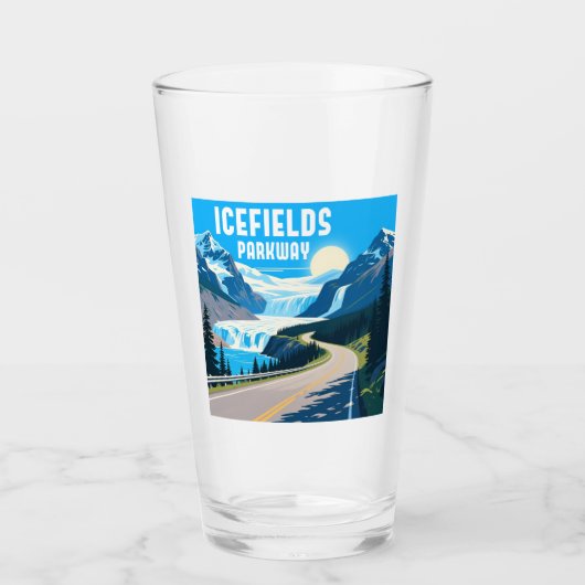 Verre Icefields Parkway Alberta Paysage du Canada (Devant)