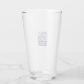 Verre Idée de cadeau licorne basse drop typographie Des (Dos)