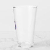 Verre Idée de cadeau licorne basse drop typographie Des (Gauche)