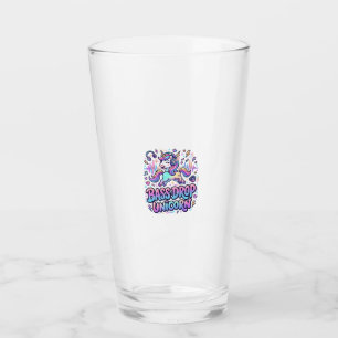 Verre Idée de cadeau licorne basse drop typographie Des