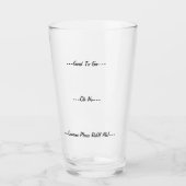 Verre Il est temps de le remplir ! Bière (Devant)