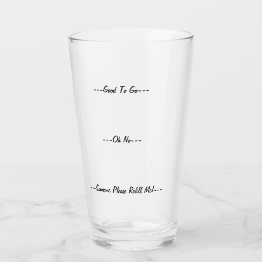 Verre Il est temps de le remplir ! Bière (Devant)