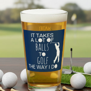 Verre Il faut beaucoup de balles Drôle Golf Don
