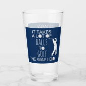 Verre Il faut beaucoup de balles Drôle Golf Don (Devant)