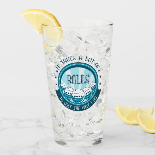 Verre Il Faut Beaucoup De Ballons Au Golf Comme Je Le Fa (Devant glace)