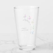 Verre Il Me Donne Fête des mariées Aux Papillons (Dos)