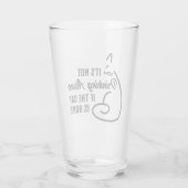 Verre Il ne boit pas seul si le chat est chez lui (Dos)