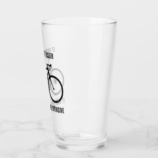 Verre Il ne devient pas plus facile il devient juste plu (Gauche)