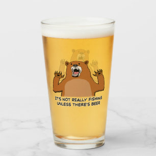 Verre Il ne pêche pas vraiment à moins qu'il y ait bière
