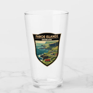 Verre Îles Féroé Danemark Voyage Art Vintage