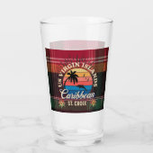 Verre Iles Vierges américaines Sainte-Croix USVI Madras  (Dos)