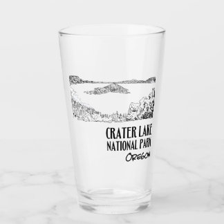 Verre Illustration artistique du parc national Crater La