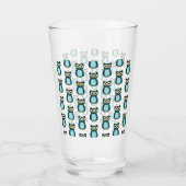 Verre Illustration Blue Owl (Dos)