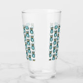 Verre Illustration Blue Owl (Gauche)