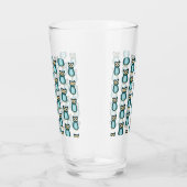 Verre Illustration Blue Owl (Droite)