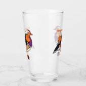 Verre Illustration colorée de canard mandarin (Gauche)