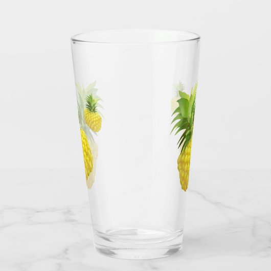 Verre Illustration d'ananas (Droite)
