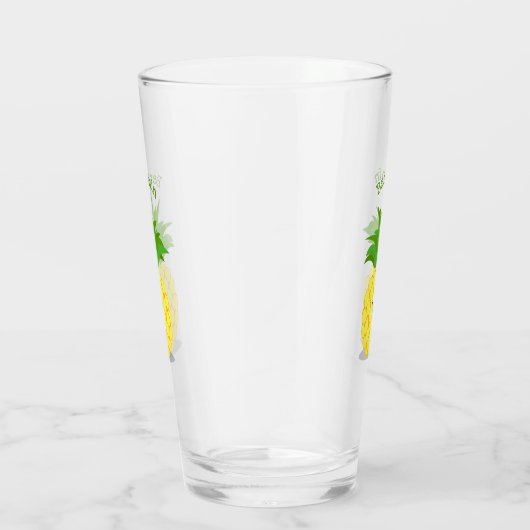Verre Illustration d'ananas mignon (Droite)