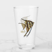 Verre Illustration d'angelfish (Devant)