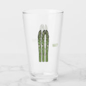 Verre Illustration d'Asparagus (Dos)