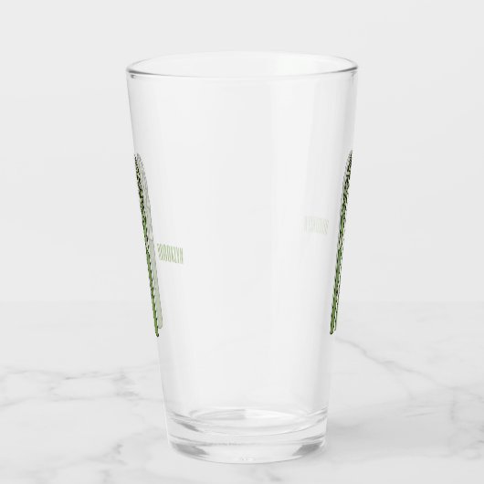 Verre Illustration d'Asparagus (Droite)