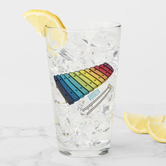 Verre Illustration de bande dessinée en Xylophone (Devant glace)