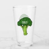 Verre Illustration de Broccoli (Devant)