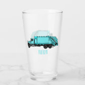Verre Illustration de camion à ordures (Dos)