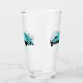 Verre Illustration de camion à ordures (Gauche)