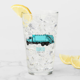 Verre Illustration de camion à ordures