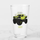 Verre Illustration de camion monstre (Dos)