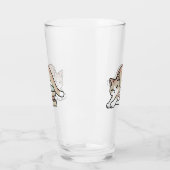 Verre Illustration de chat Lover - Curled Up & Cosy (Gauche)