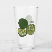 Verre Illustration de chaux Kaffir (Dos)