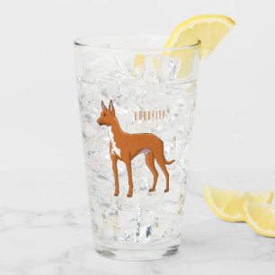 Verre Illustration de chien de chien de chien de chien d