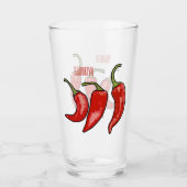 Verre Illustration de chili (Devant)