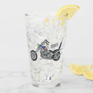 Verre Illustration de Chopper Motorcycle 1950