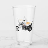 Verre Illustration de Chopper Motorcycle 1950 (Devant)