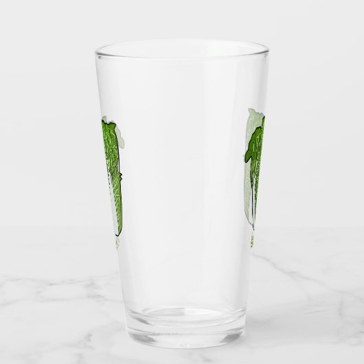 Verre Illustration de chou chinois (Droite)