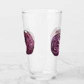 Verre Illustration de chou rouge (Gauche)