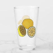 Verre Illustration de citron (Dos)