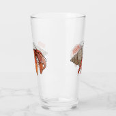 Verre Illustration de crabe ermite (Gauche)