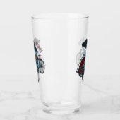 Verre Illustration de cyclo-pousse (Gauche)
