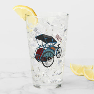 Verre Illustration de cyclo-pousse
