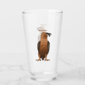 Verre Illustration de dessin animé autour du vautour (Dos)