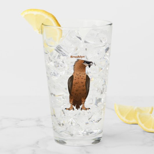 Verre Illustration de dessin animé autour du vautour (Devant glace)