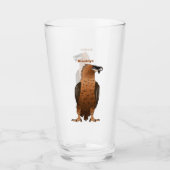 Verre Illustration de dessin animé autour du vautour (Devant)