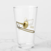 Verre Illustration de dessin animé de Trombone (Dos)