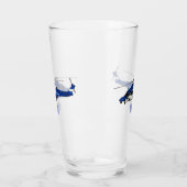 Verre Illustration de dessin animé d'hélicoptère de poli (Gauche)