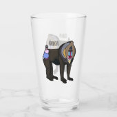 Verre Illustration de dessin animé Mandrill (Dos)