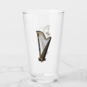 Verre Illustration de dessin animé sur la harpe (Dos)